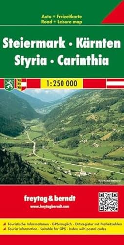 Styria - Carinthia Road Map 1:250 000