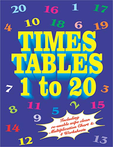 Times Table 1 to 20