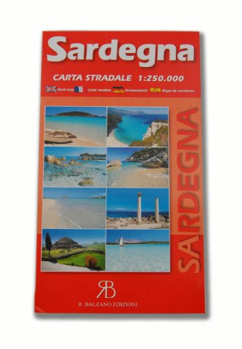 road map sardinia 1:2500000