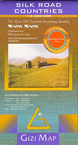Silk Road Countries geographical map