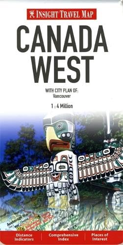 Insight Guides Travel Map Canada West