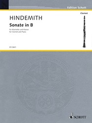 Sonata in Bb: for clarinet and piano. clarinet in Bb and piano.