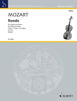 Rondo in C Major: KV 373. violin solo, strings, 2 oboes and 2 horns. Réduction pour piano avec partie soliste.