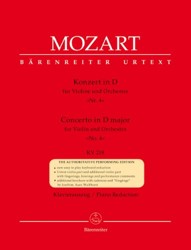 Concerto for Violin No.4 in D major K.218 (Full Score)