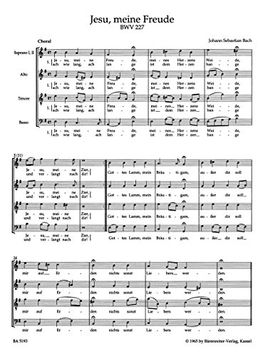 Six Motets BWV 225-230 (Choral Score without piano reduction)