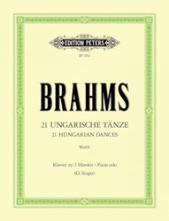 Brahms: 21 Hungarian Dances, WoO 1 (Piano Solo) (EP2102)