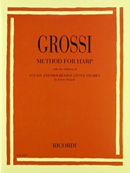Method for Harp with the addition of 65 easy and progressive little studies by Ettore Pozzoli