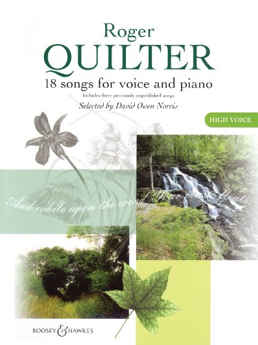 18 Songs for high voice and piano: high voice and piano. aiguë.