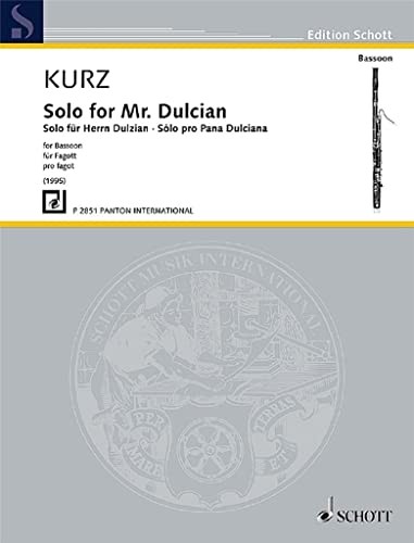 Solo for Mr. Dulcian: bassoon.