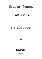 Edmund Rubbra: 2 Songs Opus 4 Nr 2/Opus 13 Nr 2: Vocal: Vocal Work