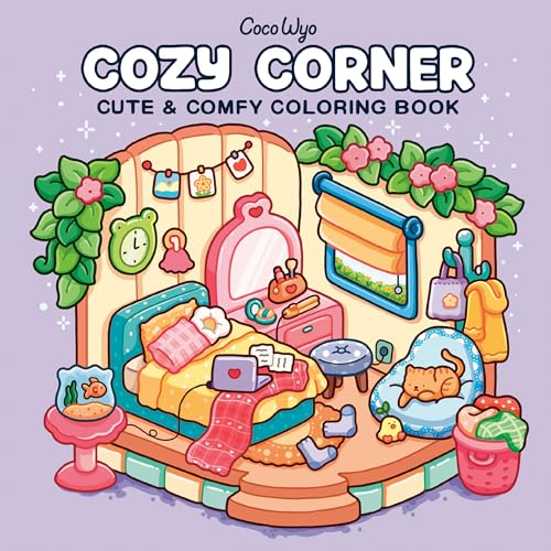 Coco Wyo - Cozy Corner: Coloring Book for Adults and Kids