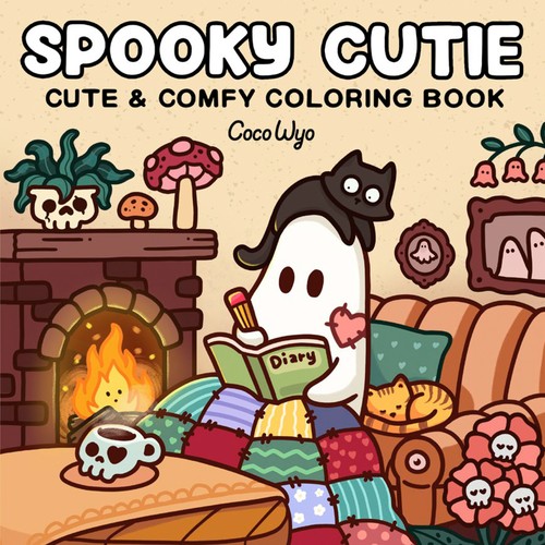Coco Wyo - Spooky Cutie: Coloring Book for Adults and Kids