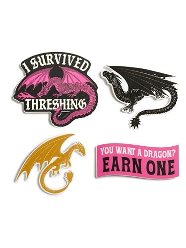 Rebecca Yarros's Fourth Wing: I Survived Threshing Stickers - Sticker Set of 4