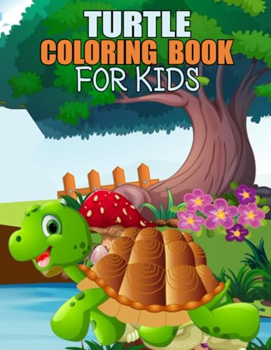 Turtle Coloring Book For Kids: Adorable Turtle Coloring Book for Kids