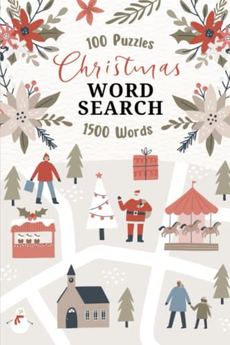 Christmas Word Search: Stocking Fillers : Christmas Gifts for Adults: 1500 Words, 4 Levels: Word Search Puzzle Book for Adults: Best Stocking Fillers for Women and Men: Fun Christmas Activity Book