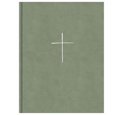 CSB Illustrator's Notetaking Bible, Large Print Edition, Sage Suedesoft Leathertouch Over Board