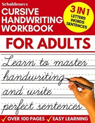 Cursive Handwriting Workbook for Adults