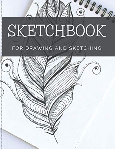 Design Fun Color - Sketchbook For Drawing And Sketching: 100 Blank Pages, Artist Sketch Pad, Durable Acid Free Drawing Paper, Ideal for Kids & Adults, White, 8' x 11.5'