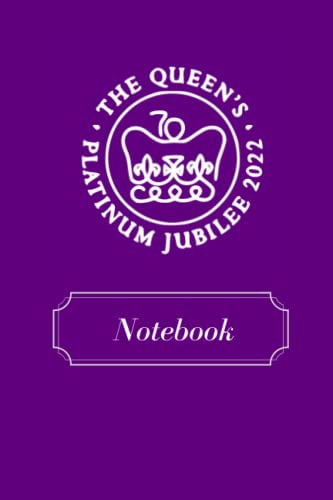 Queen's Platinum Jubilee Notebook: souvenir paperback 6" x 9" lined book with 120 pages, including index