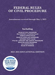 Federal Rules of Civil Procedure, Educational Edition, 2023-2024